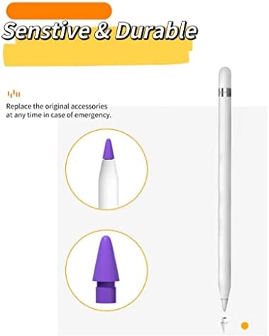 Yedek Kalem İpuçları Apple Kalem, Renk Ucu 1 Paket Uç Kapağı ile Uyumlu Apple Kalem 1. ve 2. Nesil (Kırmızı)