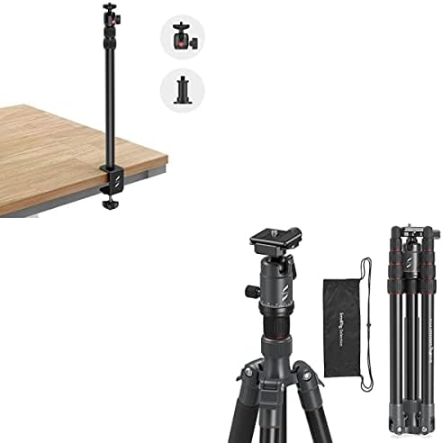 Paket: SmallRig Seçimi Kamera Masa Dağı Masa Standı + Hafif 57 Alüminyum kamera tripodu