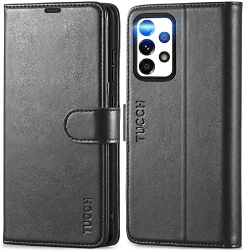 TUCCH Galaxy A52 / A52s Cüzdan Kılıf ile [TPU Darbeye İç Kılıf] Folio Kickstand [RFID Engelleme] Kart Yuvası, Manyetik