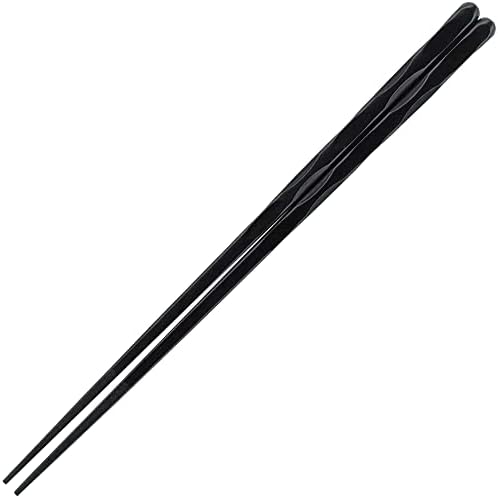Fukui Craft SPS Resin Chopsticks, Made in Japan, Bulaşık Makinesinde Yıkanabilir, Oyma Çubuklar, Siyah, 8,9 inç (22,7