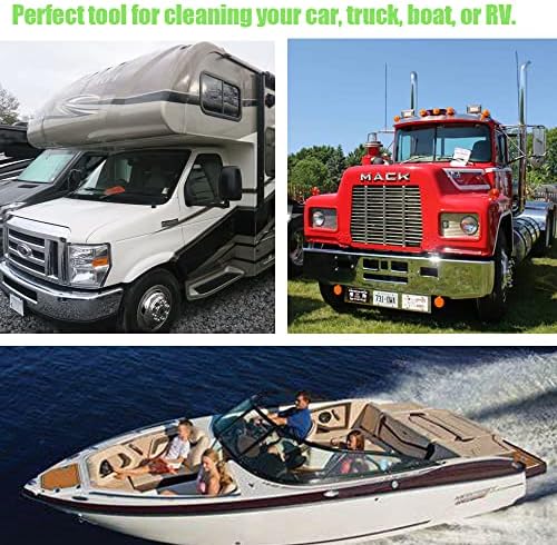 brushdepot Yumuşak Kıl Araba Yıkama Fırçası Silecek ile Oto SUV RV Kamyon Tekne Camper Dış Yıkama Temizleme (Yeşil)