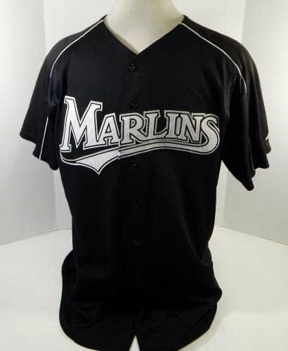 2003-06 Florida Marlins Louis Ott 29 Oyun Kullanılmış Siyah Forma BP ST XL 069 - Oyun Kullanılmış MLB Formaları