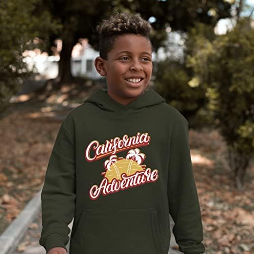 California Adventure Çocuk Sünger Polar Kapüşonlu Sweatshirt-Grafik Çocuk Kapüşonlu Sweatshirt-Çocuklar için ABD