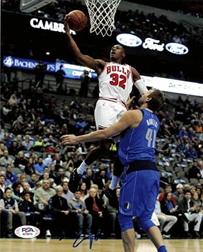 KRİS DUNN imzalı 8x10 fotoğraf PSA/DNA Chicago Bulls İmzalı-İmzalı NBA Fotoğrafları