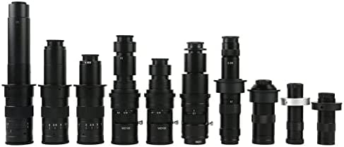 Mikroskop Aksesuarları 100X 120X 130X 160X 200X 300X 360X 500X 600X Ayarlanabilir Zoom C-Mount Lens Laboratuar Sarf