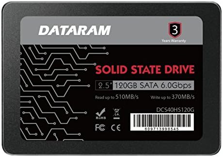 Dataram 120 GB 2.5 SSD Sürücü Katı Hal Sürücü ile Uyumlu ASUS ROG G752VT