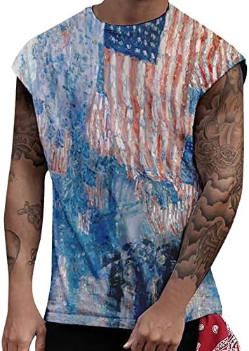 RUİRUİLİCO Vatansever T Shirt Erkekler için Amerika Bayrağı Yaz Rahat Kısa Kollu Gömlek Gevşek Fit Grafik Baskılar