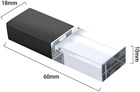 USB Flash sürücü128gb 2.0 Flash bellek ile mavi ışık kristal cam moda kristal taş Sevimli küçük kompakt taşınabilir