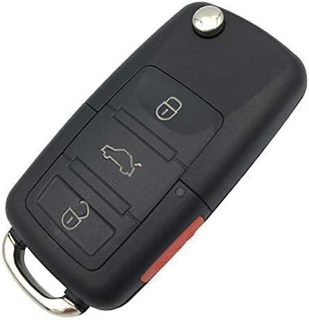 Yeni 4 Düğmeler Anahtarsız Uzaktan Anahtar fob dış kapak Hiçbir Cips VW Volkswagen Jetta Passat Golf Beetle Tavşan
