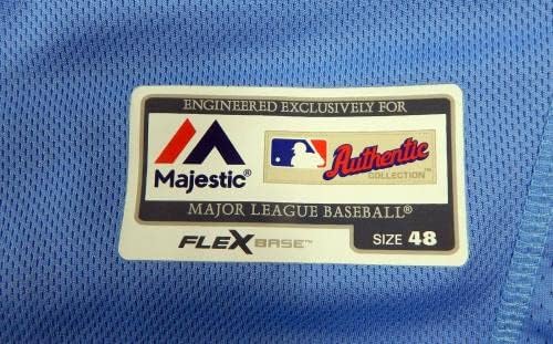 2019 Tampa Bay Işınları David Rodriguez 83 Oyun Kullanılan Mavi Jersey ST Yama 8 - Oyun Kullanılan MLB Formaları