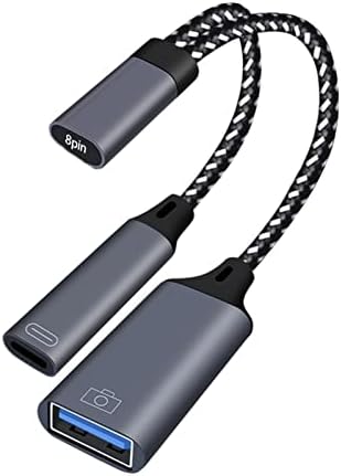 LEAQU Telefon Dönüştürücü Adaptör İstikrarlı Performans 2 in 1 USB 3.0 OTG şarj adaptörü Şarj Güç Kaynağı Arayüzü