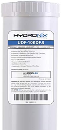 Hydronıx HX-UDF-10KDF.5/3 Klor CTO Ağır Metaller Bakteri Ölçeği Azaltma Su Filtresi 0.5 lb KDF, 2.5 x 10, 3 Paket,