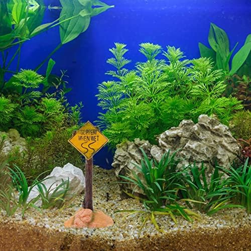 Ipetboom Okyanus Dekor Okyanus Dekor Akvaryum Uyarı İşareti Balık Tankı Peyzaj Dekorasyon DIY Malzemeleri Minyatür