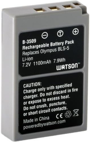 Watson BLS-5 Lityum İyon Pil Takımı (7,2 V, 1100mAh)