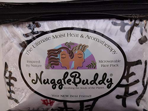 NuggleBuddy nemli ısı ve aromaterapi organik pirinç paketi. Nane Okaliptüs Aromaterapisi ile ZEN Kelimeleri Pazen.