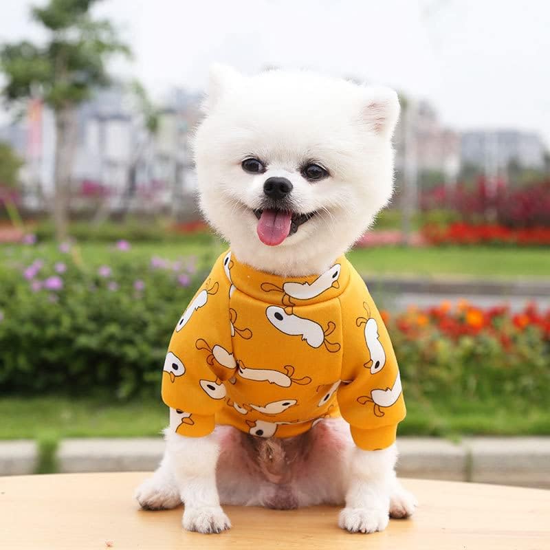 Sevimli Küçük Köpek Giysileri Yumuşak Pamuklu Yorkies Giysileri Pet Yavru Kedi Hoodies Kış Köpek Ceket Ceket Küçük