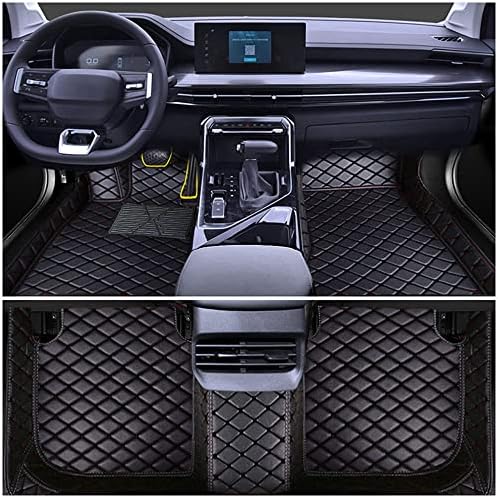 Özelleştirilmiş Araba Paspaslar-Lexus ES ES300 ES330 ES350 ES300h 2002-2019 Ön ve Arka Deri Astar / Set (Siyah)