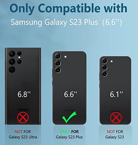 Samsung Galaxy S23-Plus Kılıf için FNTCASE: Kemer Klipsli Kılıf ve Kickstand | Askeri Sınıf Korumalı Ağır Hizmet