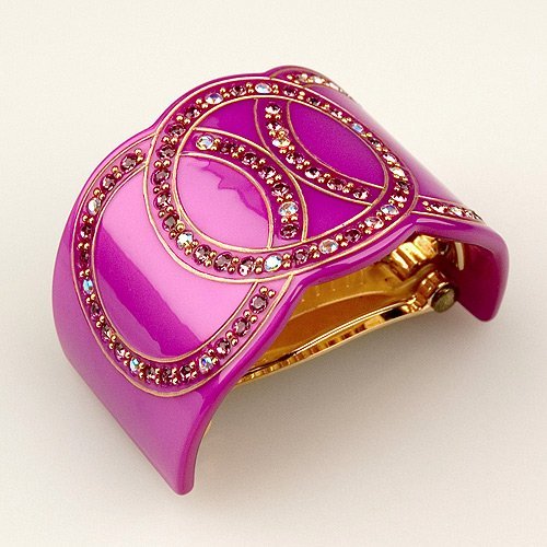 Bel Esprit Purple-Cubitas Bellini Koleksiyonu (El Yapımı Swarovski Kristalleri, Saç Tokası)