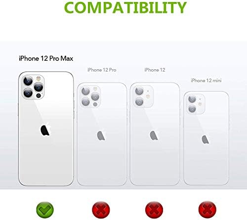 ıCoverCase iPhone 12 Pro Max Cüzdan Kılıf Kart Tutucu ile, RFID Engelleme Premium PU Deri Kickstand Manyetik Toka