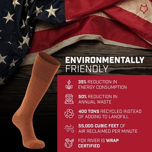 Fox River Yetişkin Soğuk Hava Orta Buzağı Çizme Çorap Ağır Termal Çorap Üstün Nem Esneklik Yeteneği