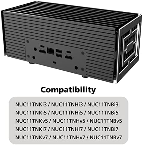 Akasa Turing TN, Intel NUC 11 (Kaplan Kanyonu), Saf Alüminyum Fansız NUC Kasa, Dahili M. 2 SSD Soğutucu, Dört adede