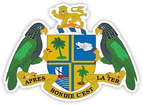 Dominika arması sticker çıkartma 5 x 4