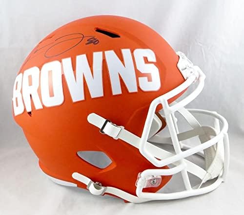Jarvis Landry İmzalı Cleveland Browns F / S AMFİ Hız Kaskı-JSA W Auth * Blk - İmzalı NFL Kaskları