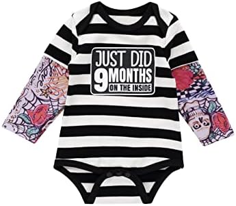 bakjuno Yenidoğan Erkek Bebek Giysileri Bebek Dövme Uzun Kollu Romper Kıyafet Seti