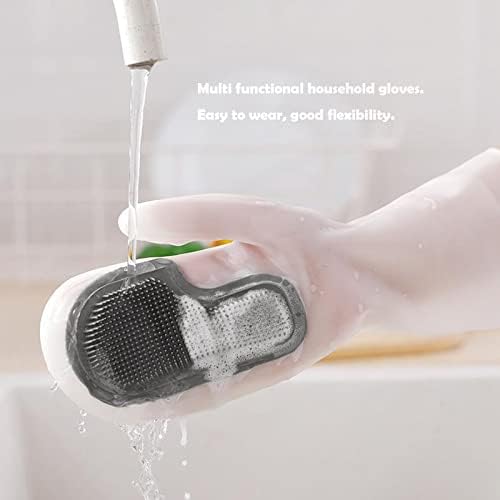VXFLEX Çok fonksiyonlu dayanıklı kalınlaşma sihirli fırça eldiven mutfak yemekleri, tuvalet temizleme pet banyo bakımı