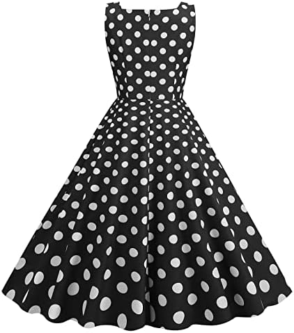 GDJGTA Yaz Elbiseler Kadınlar için 2023 Rahat Kısa Kollu 1950s Ev Hanımı Akşam Parti Balo Elbise