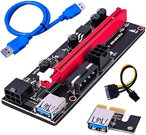 Konnektörler PCI-E Pcıe Yükseltici 009S Express 60CM 1X 4X 8X 16x Genişletici PCI E USB Yükseltici 006C Çift 6pin