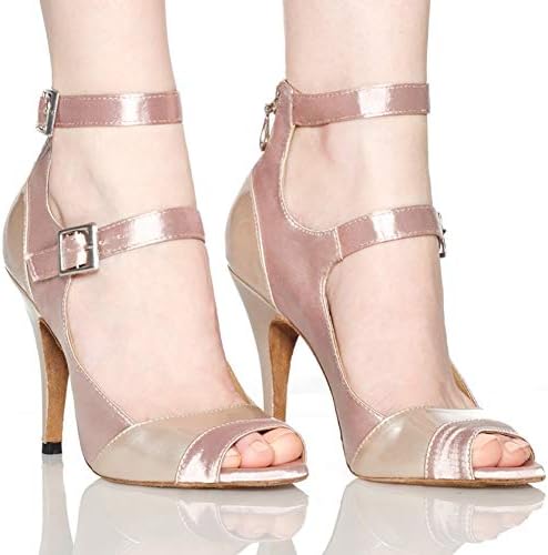 HİPPOSEUS Kadın Latin Balo Salonu Dans Ayakkabıları Modern Tango Salsa Parti dans ayakkabıları, Model CYL14-15