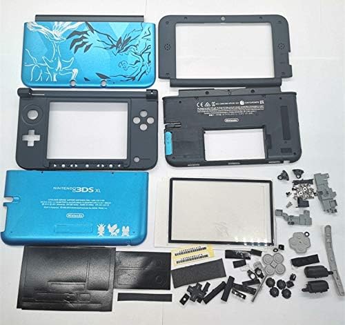 Yeni Tam Konut Case Kapak Kabuk Düğmeleri ile Yedek Parçalar için 3DS XL / 3DS LL Oyun Konsolu-Özel Mavi.