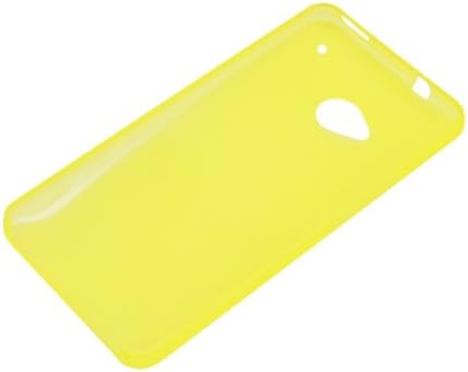HTC One için Xcessor Dark Magic Ultra İnce Sert Plastik Kasa. Sarı / Yarı Saydam