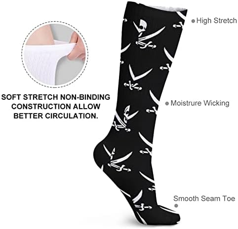Korsan Jack Rackham Bayrağı Tüp Çorap Ekip Çorap Nefes Atletik Çorap Çorap Açık Unisex için