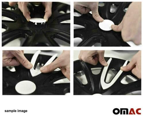 OMAC jant kapağı jant Kapağı / Araba Aksesuarları 15 inç OEM Tarzı jant kapağı s 4 Adet Set / Oto Lastik Değiştirme
