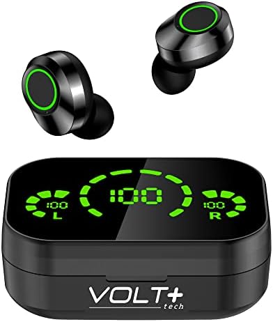 Volt Plus TECH Kablosuz V5. 3 LED Pro Kulaklıklar BLU Studio 6.0 LTE IPX3 Bluetooth ile uyumlu Su ve Ter Geçirmez