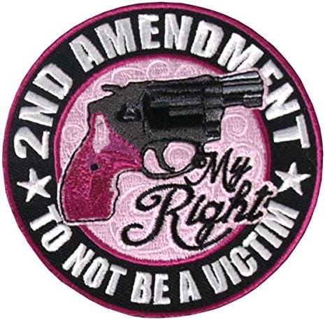 Resmi Lisanslı Orijinaller Hakkım, 2. Değişiklik, Kurban Olmamak-Testere / Ütülenmiş Bayanlar Pembe Silah Yaması