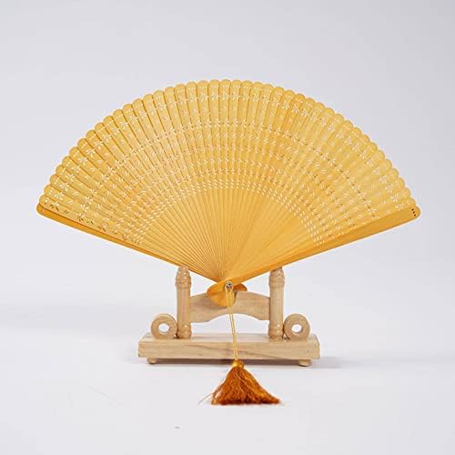 KBREE Çin yelpaze Antik yelpaze Taşınabilir Taşınabilir Bambu Fan Sanat Çin Tarzı Oyma İçi Boş El Sanatları El Yapımı