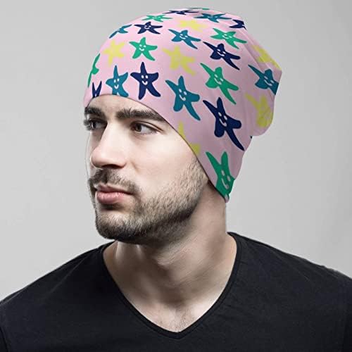 BAİKUTOUAN Renk Denizyıldızı Baskı Bere Şapka Tasarımları ile Erkekler Kadınlar için Kafatası Kap
