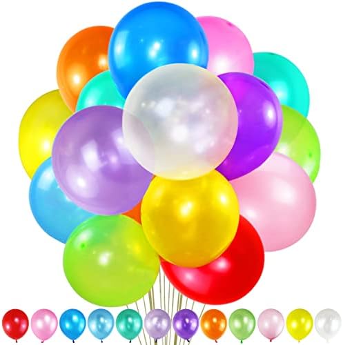 120 Adet Balonlar Çeşitli Renkler, 12 İnç Lateks Balonlar Toplu, İnci Parti Balonları, Doğum Günü Partisi Düğün Bebek