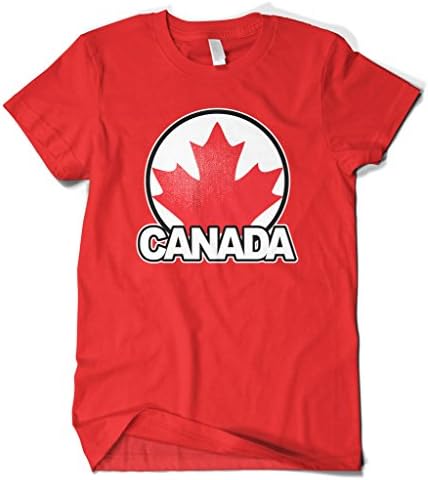 Cybertela erkek Kanada Akçaağaç Yaprağı Bayrağı T-Shirt