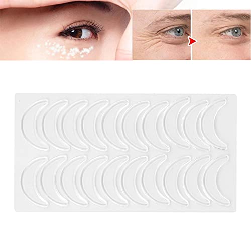 20 adet Silikon Göz Pedleri, Ev güzellik silikon göz yamalar Anti-kırışıklık silikon göz yamalar Güzellik sıkılaştırıcı
