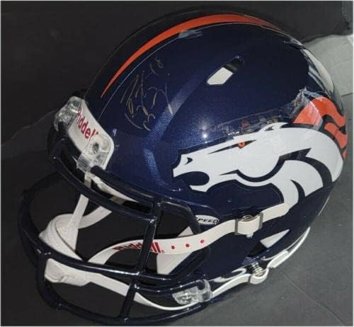 Payton Manning İmzalı Otomatik Tam Boy Otantik Kask Denver Broncos PSA İmzalı NFL Kaskları