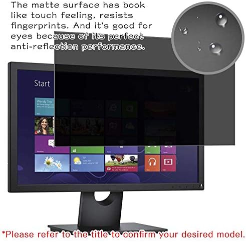 Synvy ekran koruyucu koruyucu ile Uyumlu Dell ST2320L 23 Ekran Monitör Anti Casus Filmi Koruyucuları [Temperli Cam