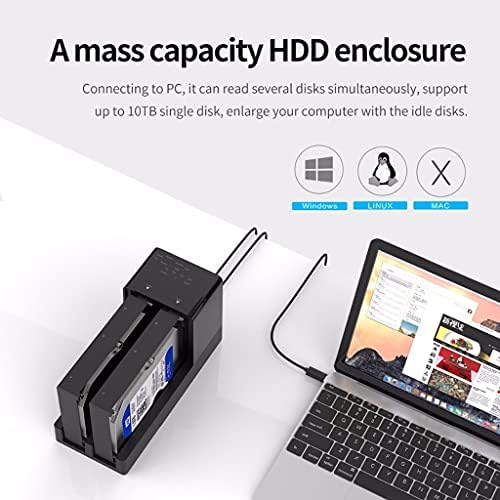 Kalın 2.5 3.5 Sata HDD muhafaza Yerleştirme İstasyonu Çevrimdışı Klon Süper Hızlı USB 3.0 Sabit Disk Desteği 10Tb