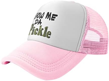 Göster Bana Da turşu şoför şapkası, Unisex beyzbol şapkası, Ayarlanabilir file şapka, Spor için Uygun, Balıkçılık,