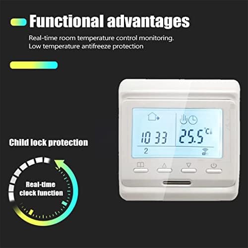 WALNUTA Programlama termostatı elektrikli ısıtma dijital ekran akıllı sıcaklık kontrol cihazı