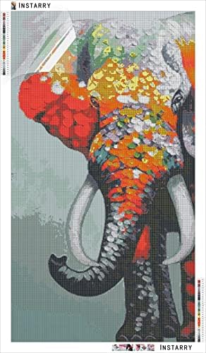 Instarry 5D DIY Elmas Boyama Kitleri Yetişkinler için Tam Matkap Renkli Fil Mozaik Çapraz Dikiş Ev Dekor Oturma Odası